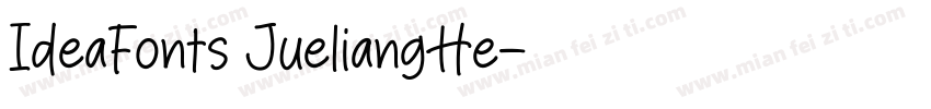 IdeaFonts JueliangHe字体转换
